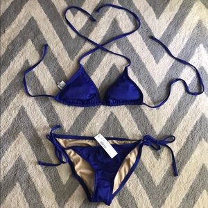 J. Crew String Bikini S/XS